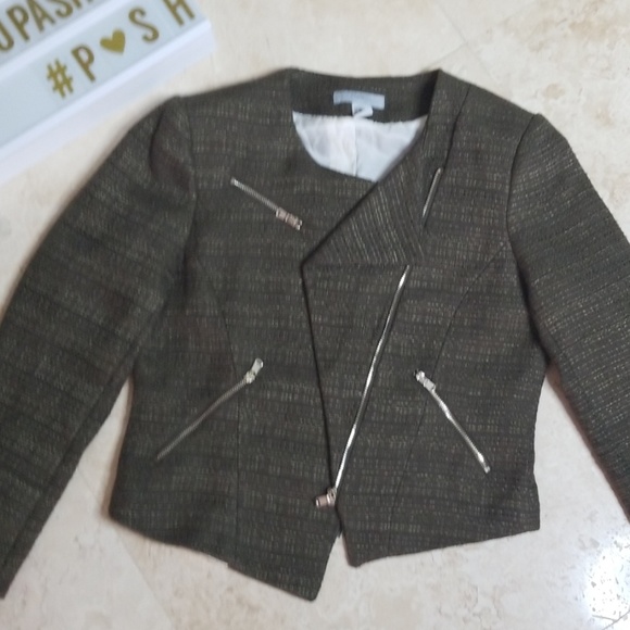 H&M green zipped jacket NWOT - Picture 2 of 5